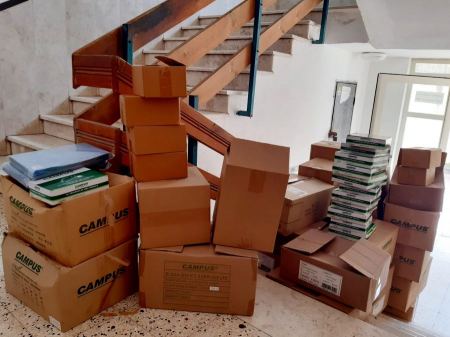 ضمن مشروع الحقيبة المدرسية بجمعية المعالي: شركة "الغان" تتبرع بمواد مكتبية للطلاب العرب المحتاجين